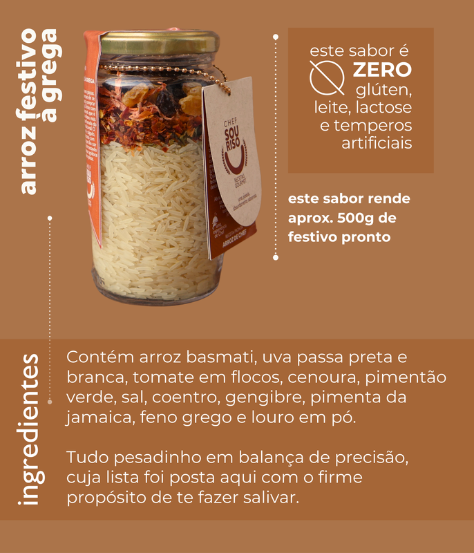 arroz a grega receita e ingredientes
