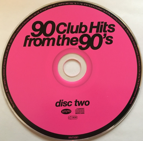 25/01/2023 - Various – 90 Club Hits From The 90's (4 x CD, Compilation)(Rhino Records – WMTV061)  (FLAC) R-3369241-1486678639-3472