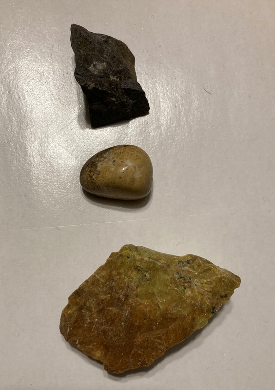 black agate, conglomerate jasper, green opal, information sheet