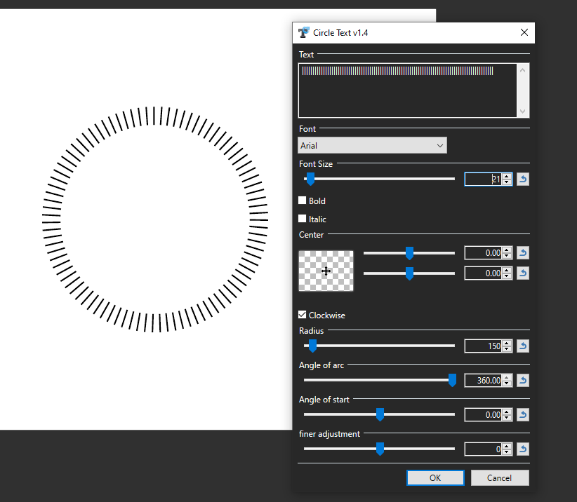vertical lines in a circle Discussion and Questions paint