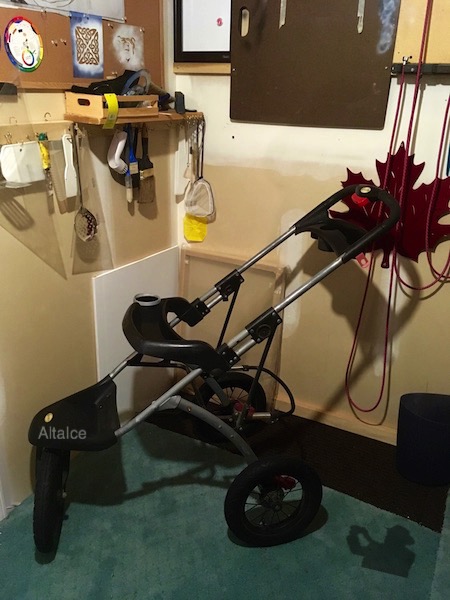 OldUsedBabyStrollerPic5.Bare.CleanedAndReadyToStartTheRebuild.Al