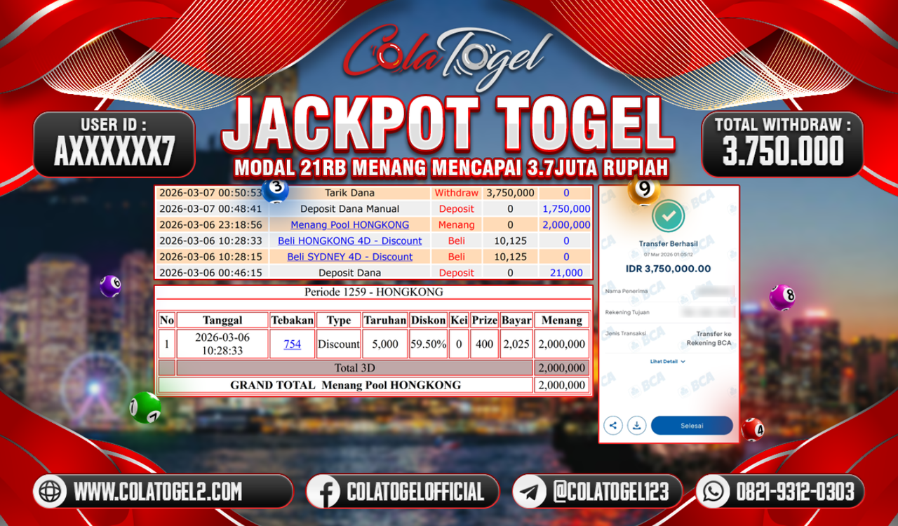 JACKPOT HONGKONG LOTTO!!