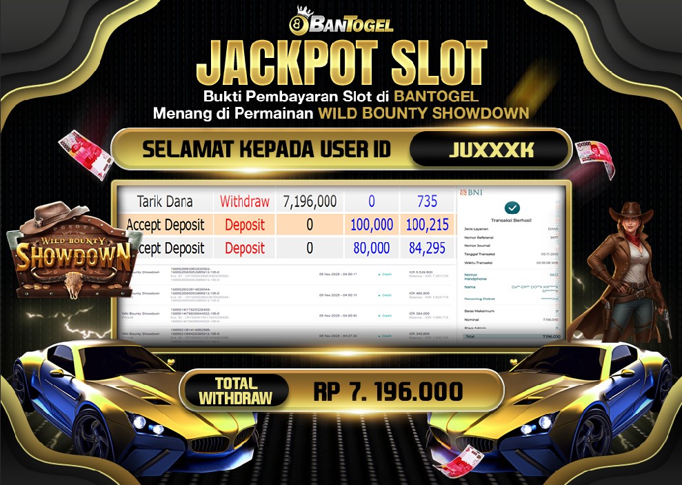 BUKTI JACKPOT LUNAS BANTOGEL