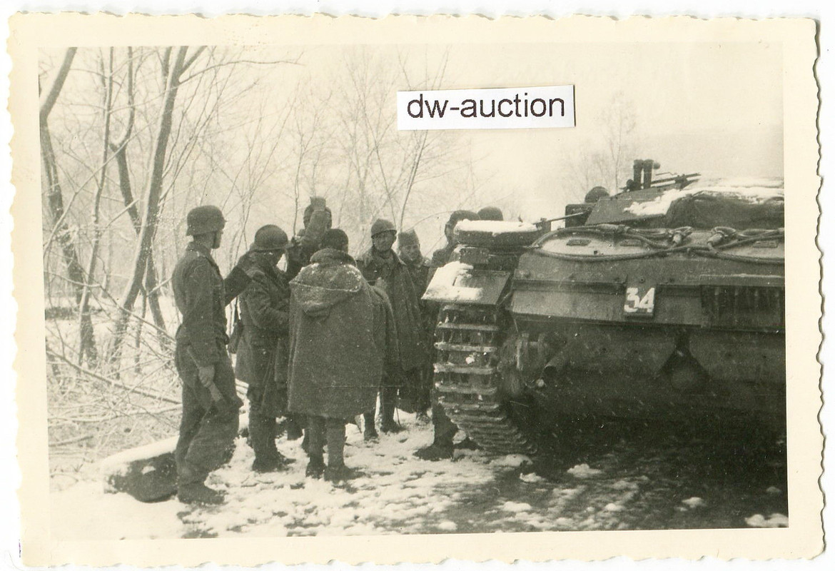 Westwall , Sturmgeschütz Spähtrupp mit gefangene