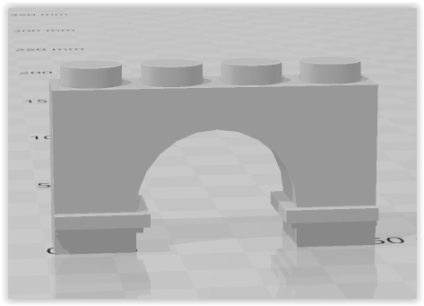 Arco 2x4 con reborde capitel