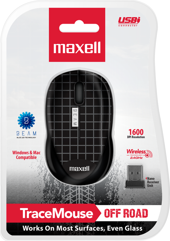 Una persona utilizando el ergonómico mouse Maxell MOWL-250.