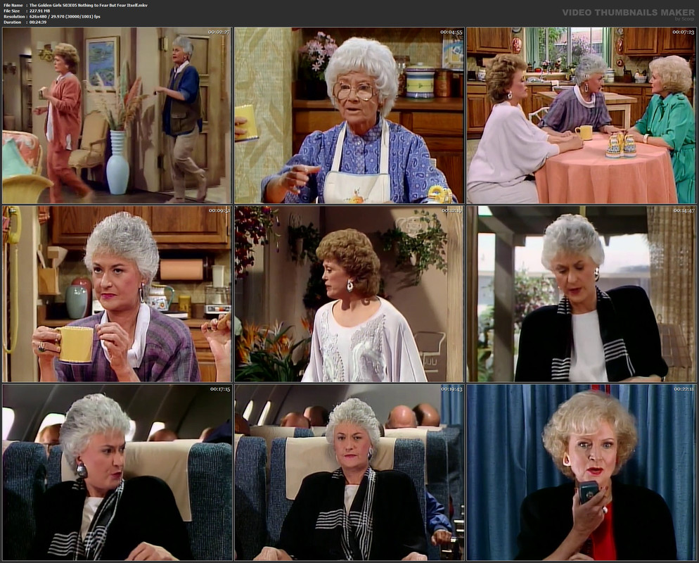 The Golden Girls S03E05 Nothing to Fear But Fear Itself.mkv