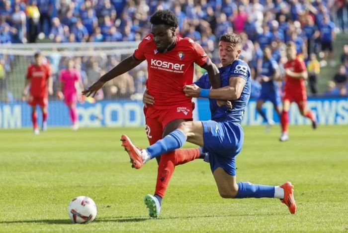 Osasuna vs Getafe, 02h00 ngày 04/10