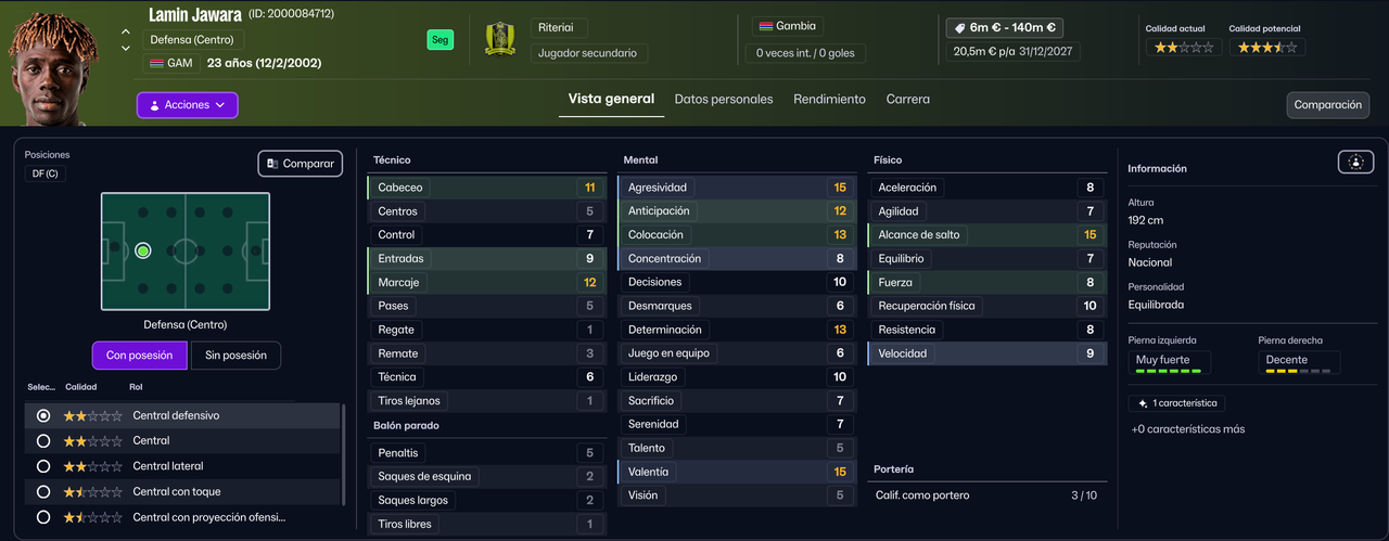 Lamin Jawara DFC 2026