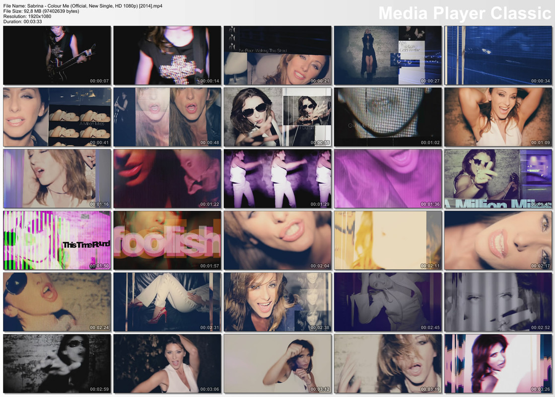 Sabrina - Colour Me (Official, New Single, HD 1080p) [2014]