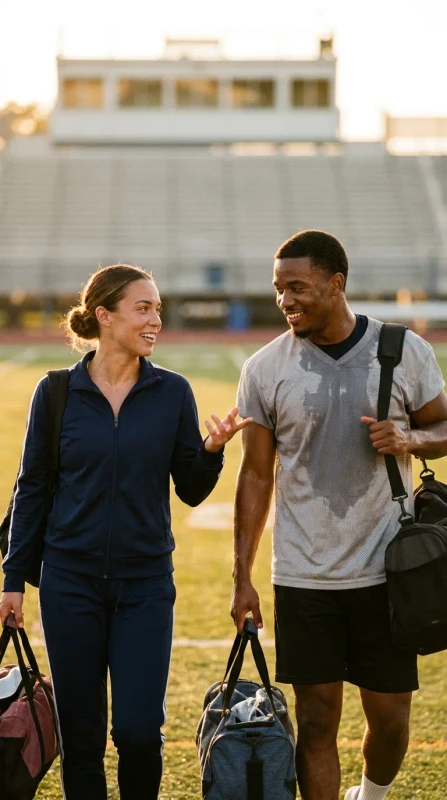 Student-athlete — swap via Media Library