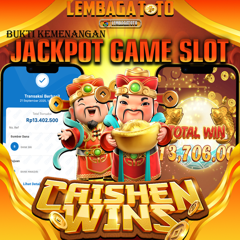 BUKTI JACKPOT 22 SEPTEMBER LEMBAGATOTO CAISHEN WINS  Rp.13.402.500,- LUNAS