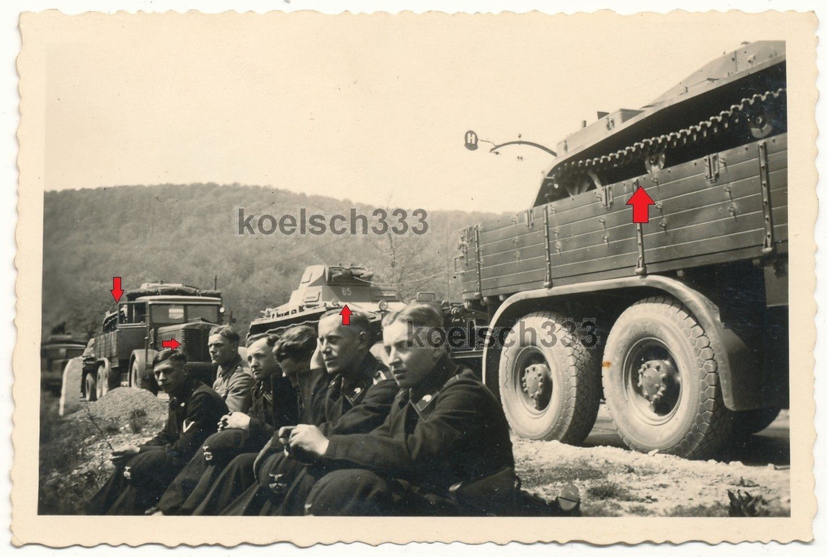 Büssing LKW Panzer Transporter Kampfwagen I Panz