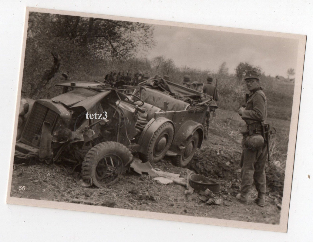 Gebirgsjäger Russland Kämpfer Ausrüstung zerstörter PKW Kübel SD