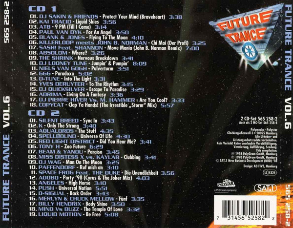 10/03/2024 - Future Trance Vol.6 (2 x CD, Compilation)(Polystar  – 565 258-2)   1998 R-203884-1188757386