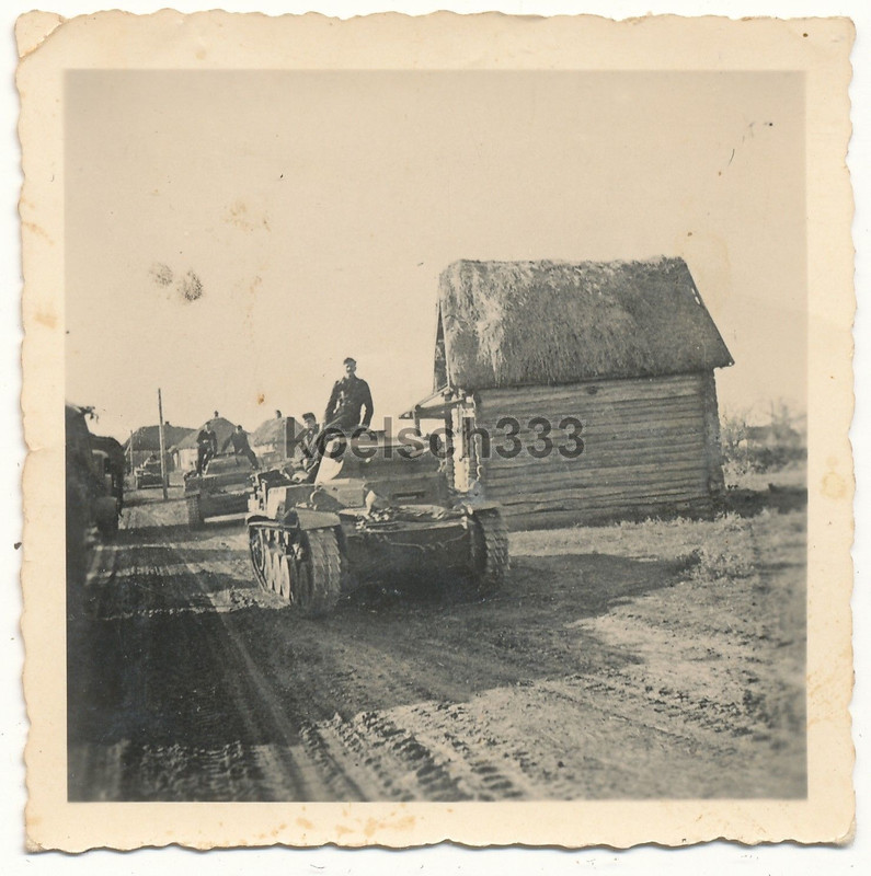 Panzer II Kampfwagen Kolonne Panzermänner 6. Pz.