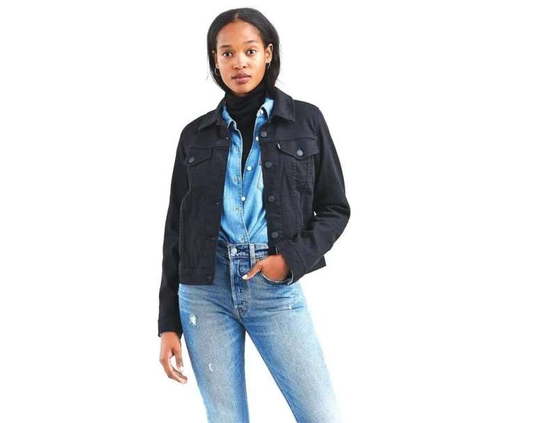 Mercado Libre: Chamarra Jean Levi's Mujer MERCADO LIBRE:Original Trucker Jacket Negra 
