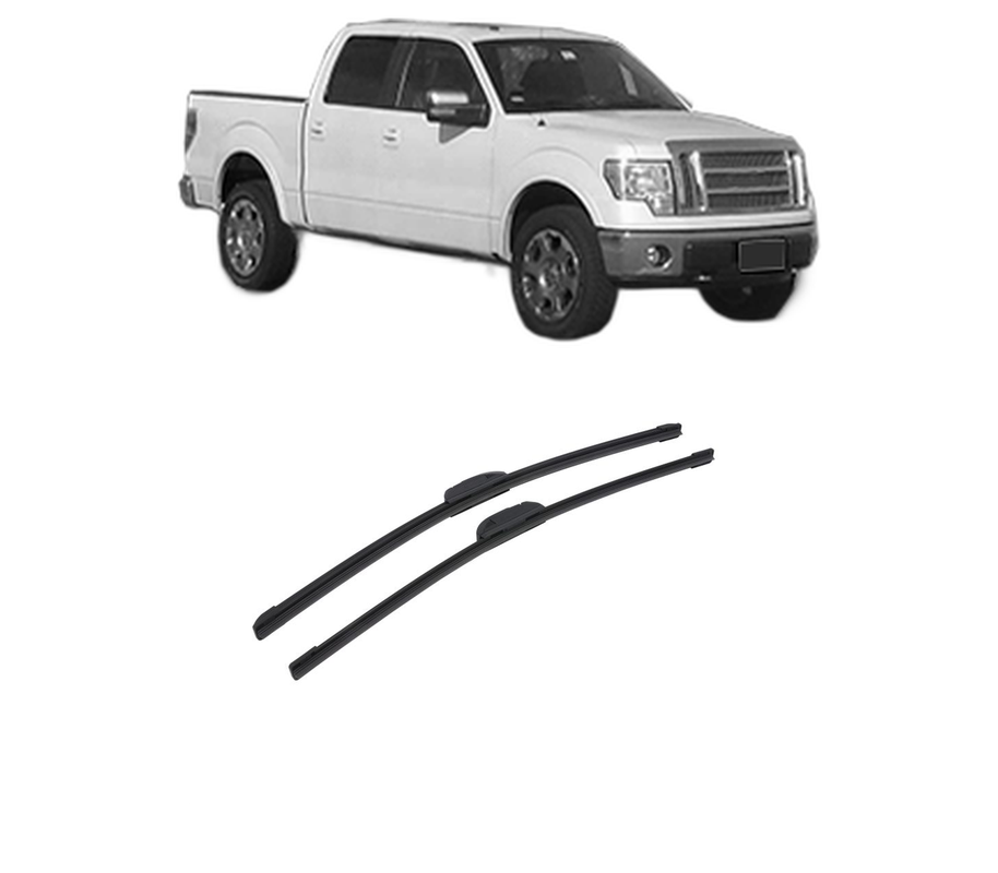 Set stergatoare auto FORD F-150 din 2007, pentru parbriz auto, 2 bucati, Bosch Aerotwin Retrofit, din cauciuc siliconat rezistent, 4 Stickere Auto FORD