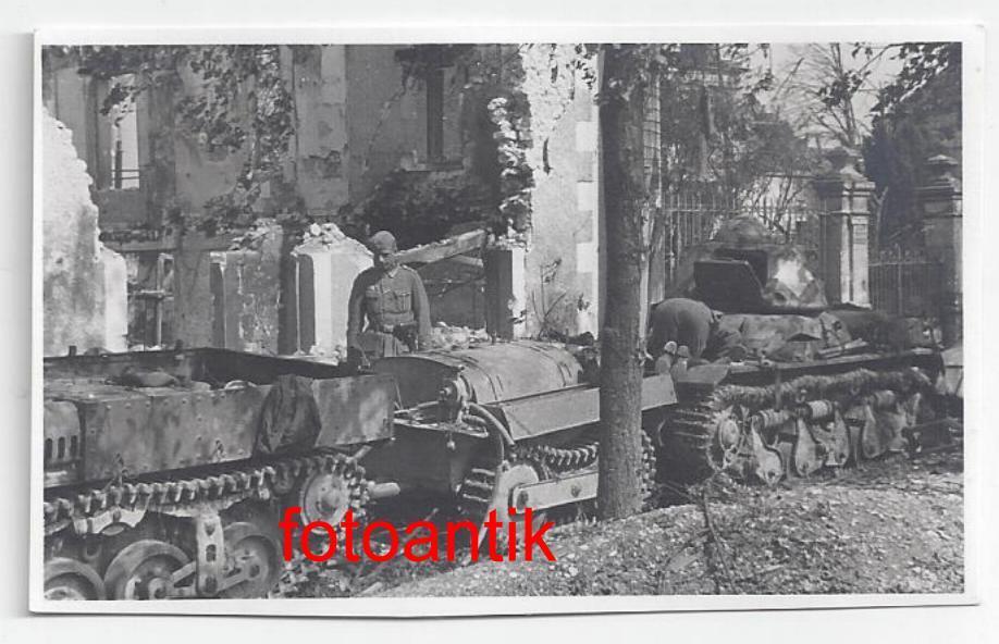 Foto 2 WK, Panzer, französischer Beute Panzer, K