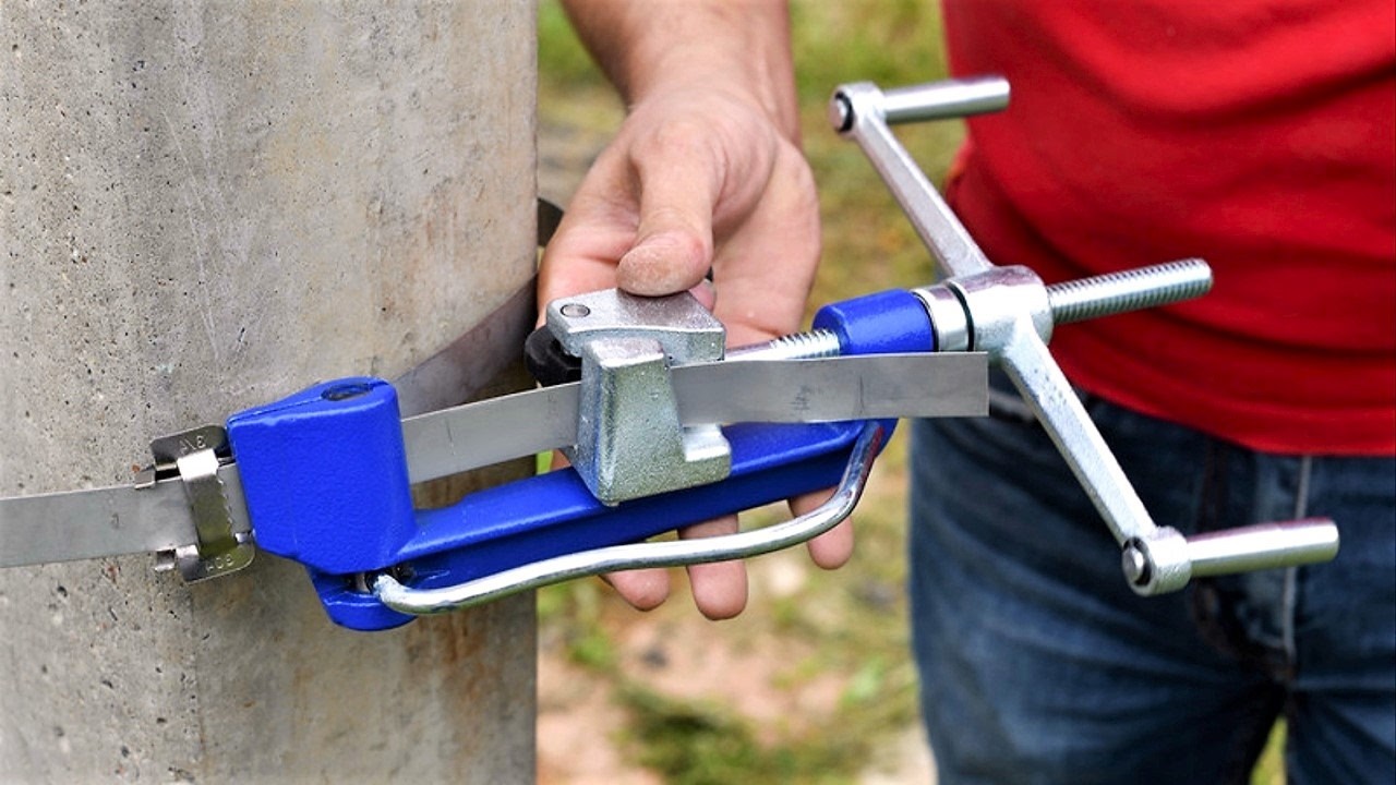 Натяжение стальной ленты