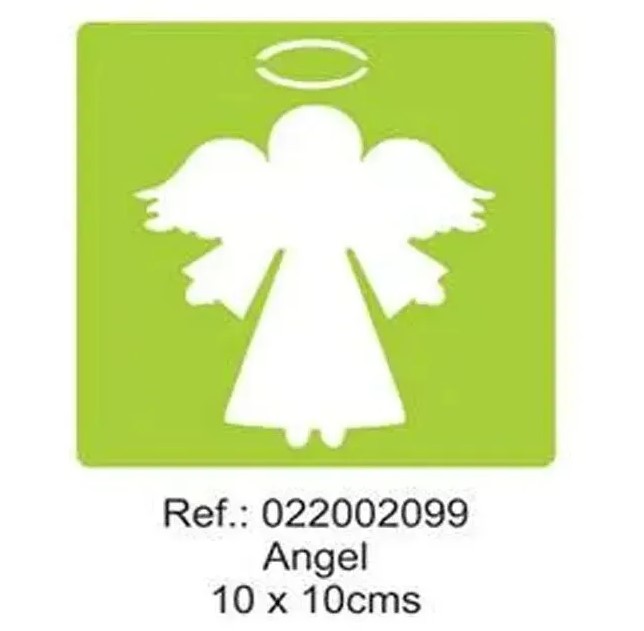 Stencil Ángel para navidad Plantilla Para Estarcido En Manualidades