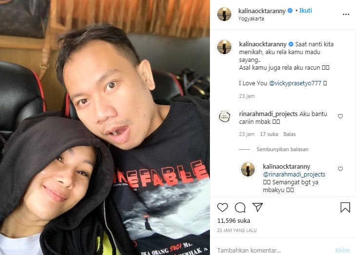 Kalina Ocktaranny dan Vicky Prasetyo