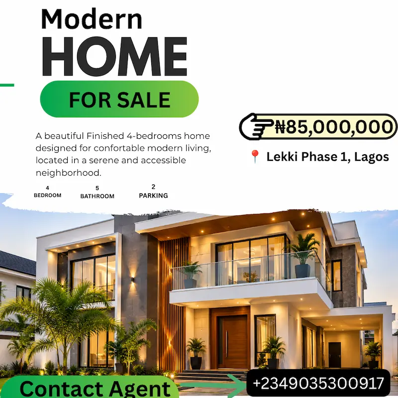 After: the customized real estate property listing design