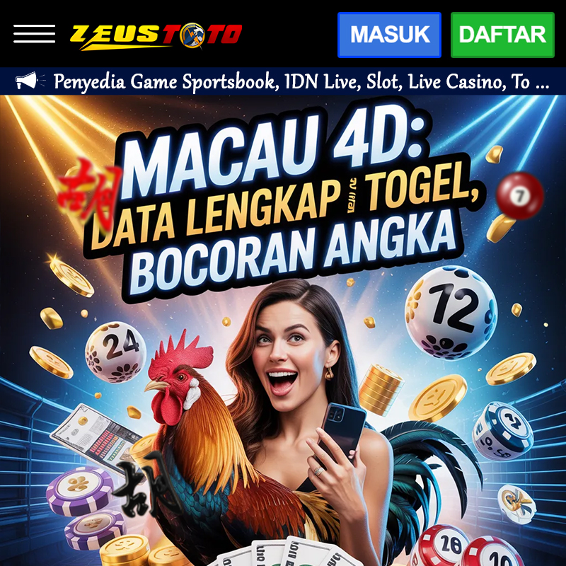 TOTO MACAU 4D: Data Lengkap Keluaran Togel, Bocoran Angka, dan Prediksi Angka Jitu image 1