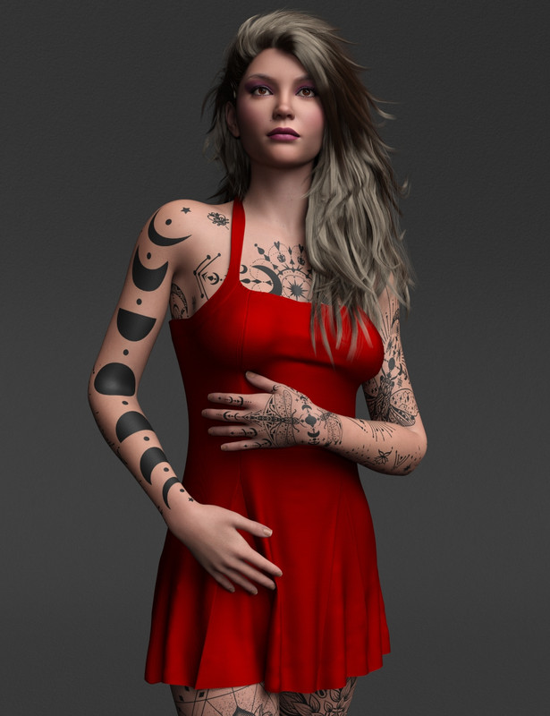 dForce Monah Dress for Genesis 9