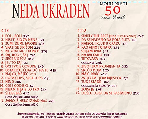 Neda Ukraden-Mojih Prvih 50-back