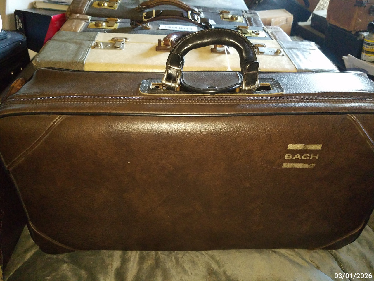 Bach Stradivarius Trumpet 1966 sn 38241 w case cover on 20260301