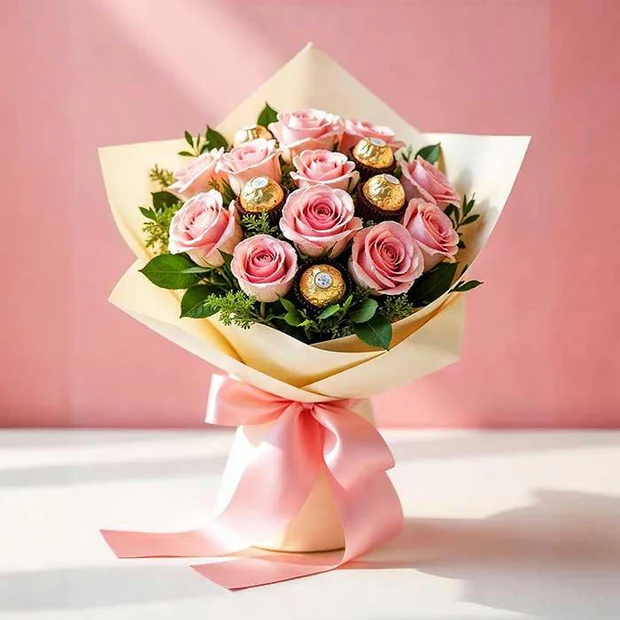 Rochers With Roses  Image