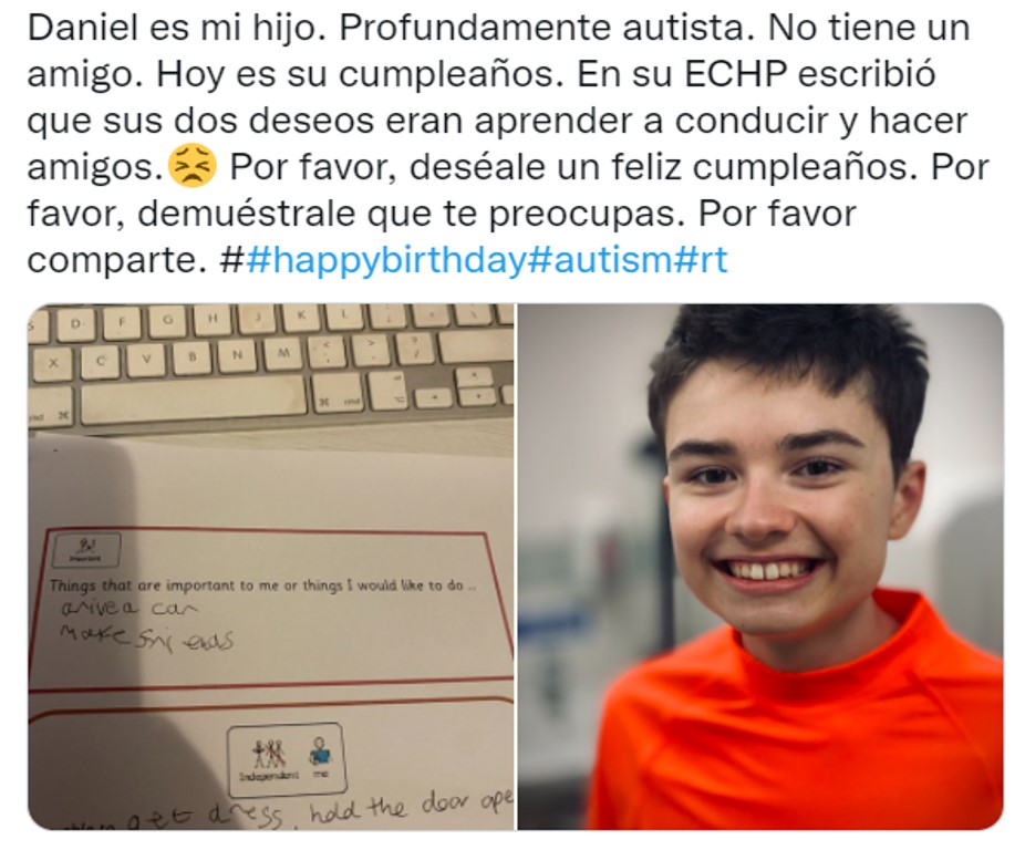 Niño con autismo desea tener amigos y recibe 55 mil mensajes por su cumpleaños