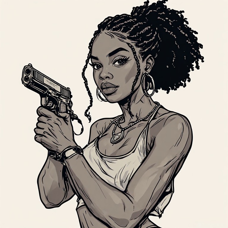 GTA-s-ebony-girl-holding-gun-L-(11)