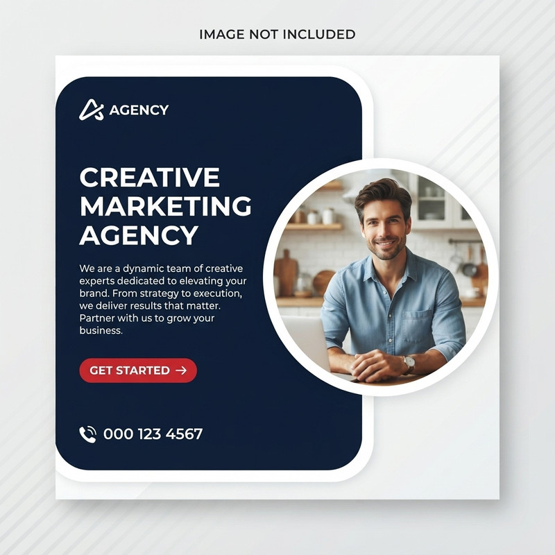 AI-generated example result for the marketing prompt: Professional Marketing Agency Social Media Ad by Prompt Craft