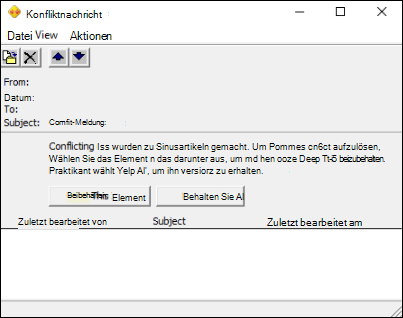 Konfliktnachricht