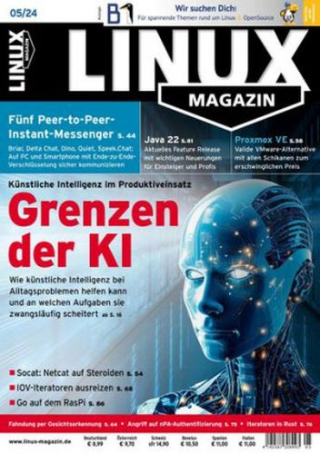 Cover: Linux Magazin Mai No 05 2024