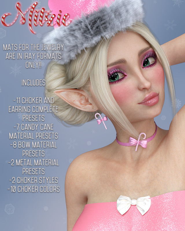 Mitzie and Mitzie Jewelry for Genesis 8 Female 3 FullLook