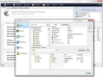 Cerberus FTP Server Enterprise 10.0.5.0