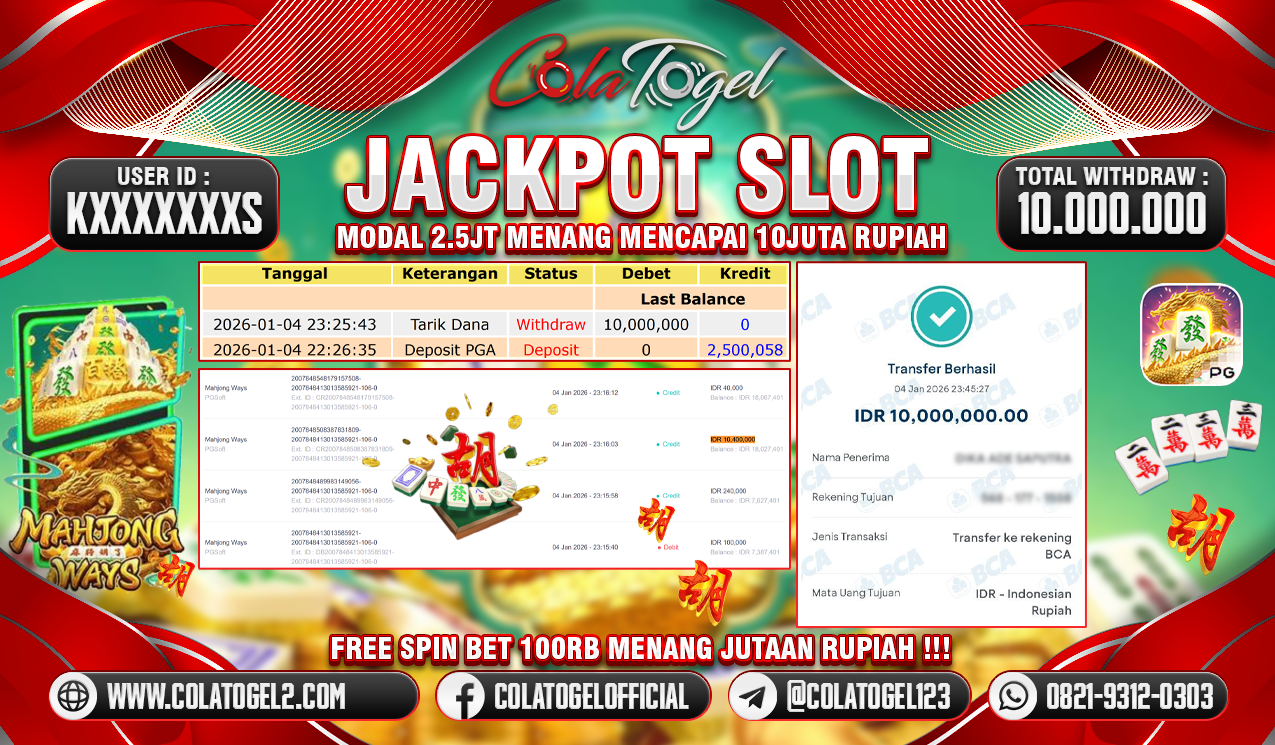 JACKPOT SLOT GACORR!!