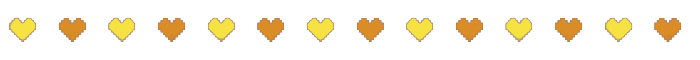 orange and yellow heart div