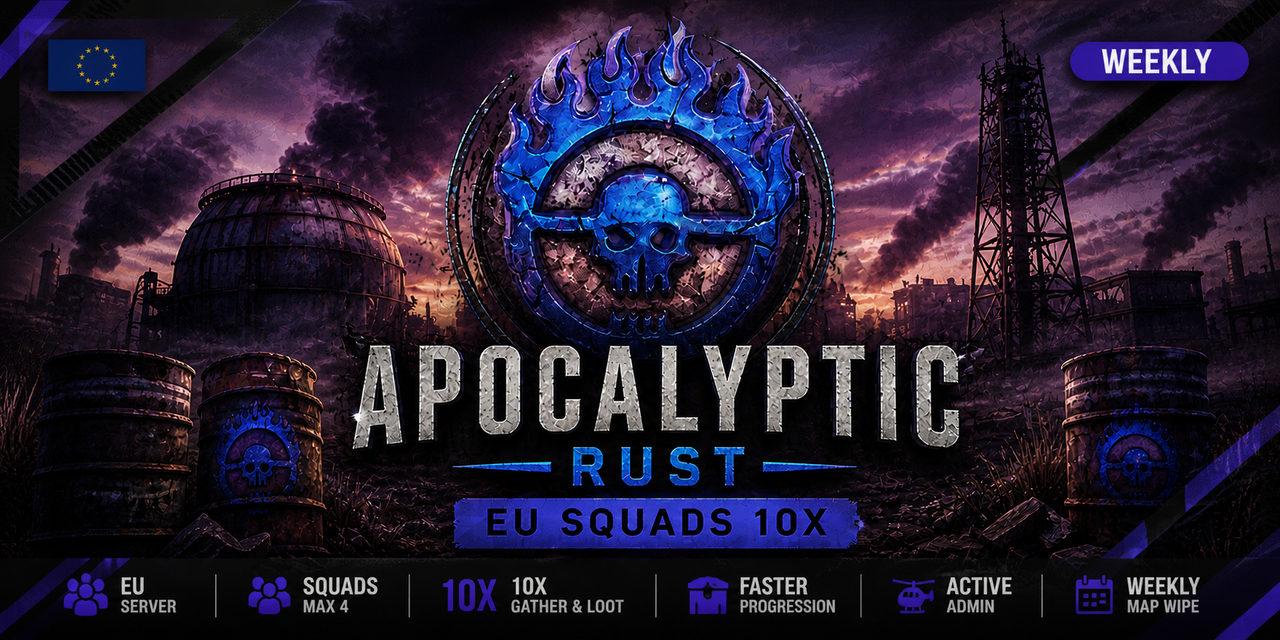 Apocalyptic EU 10x Squads | Loot++ | PvP | MyMini | Kits & More