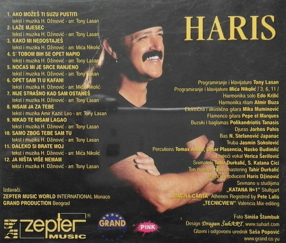 Haris Dzinovic - 2000 - Ako mozes ti suzu pustit