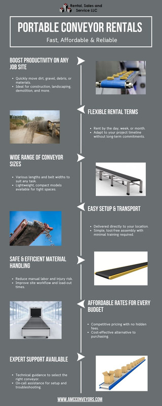 Portable Conveyor Rentals -  Fast, Affordable & Reliable