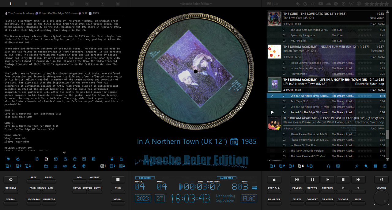 New Multiple Panel 1 (for local files) - Add. Album Art   Properties   Other Info Full   Text Reader