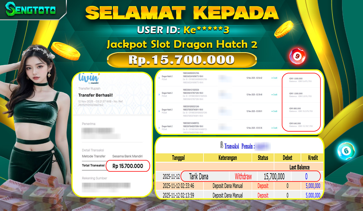 BUKTI PEMBAYARAN SLOT DRAGON HATCH 2