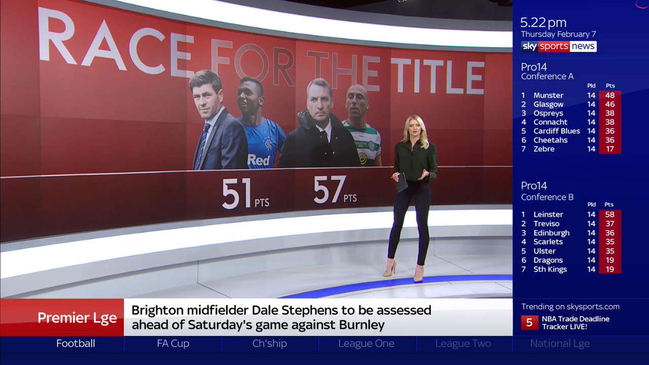 07 February - 17.00.00 - Sky Sports News At 5. A comprehensive r