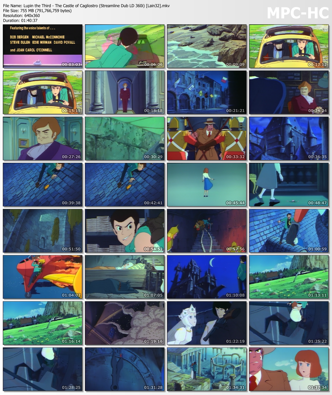 Lain32] Lupin III (Lupin the 3rd): The Castle Of Cagliostro (Streamline Dub  + Sound Effects LaserDisc Hi10P AC3 360i) :: Nyaa ISS