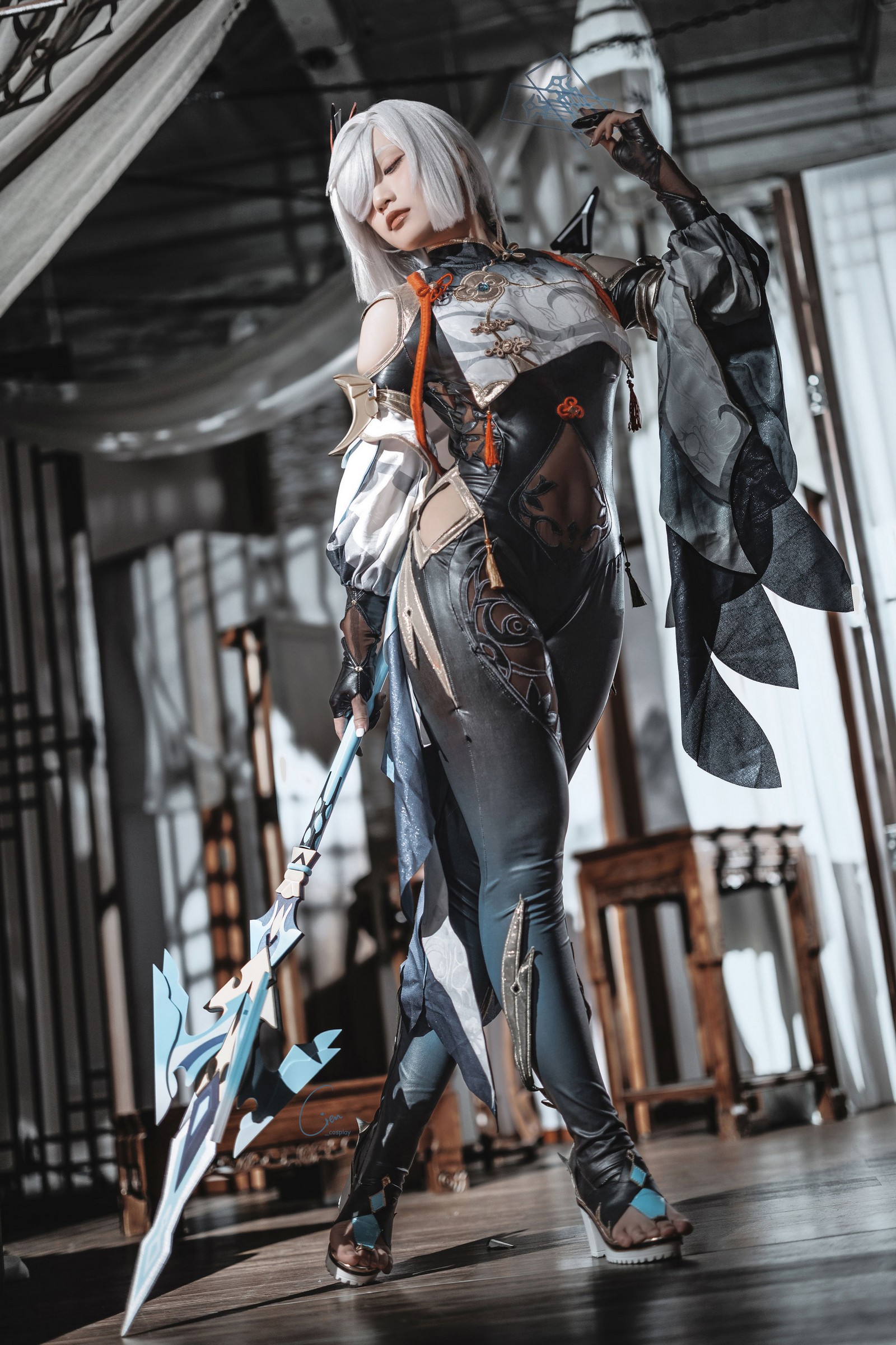 Cien恩恩 原神 申鹤 Cosplay 写真合集｜角色还原高清大图（31P｜89MB）插图9