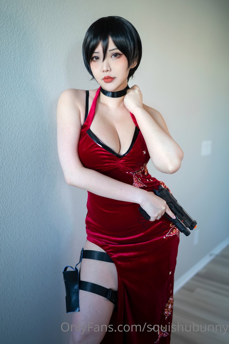 Hana Bunny 艾达王 Cosplay写真｜生化危机 Ada Wong RE4 高清图集[9P-30.5M]插图5